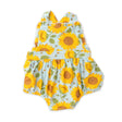 Ruffle Bib Sunsuit - Sunflowers | Angel Dear - Jenni Kidz