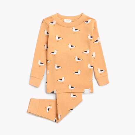 Seagulls Print on Sunset Infant Pajama Set | Petit Lem - Petit Lem