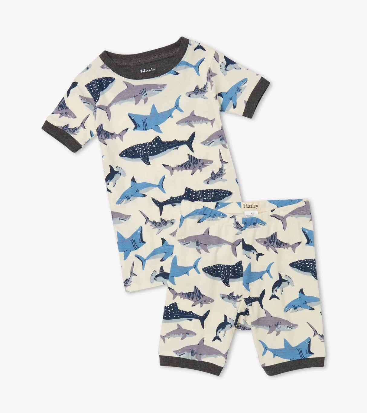 Shark School Organic Cotton Short Pajama Set | Hatley - Hatley