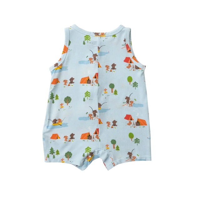 Shortie Romper - Fishing Animals | Angel Dear - Angel Dear