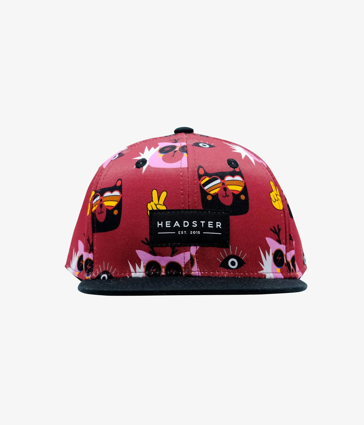 Teddy's Cool Snapback Hat - Merlot | Headster - Headster