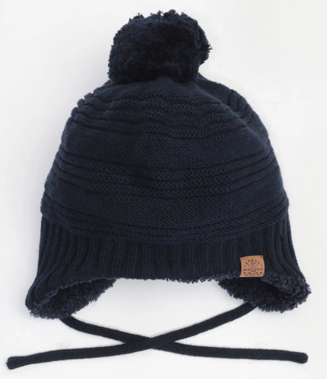 Unisex Cotton Knit Winter Hat - Navy | CALIKIDS - Jenni Kidz