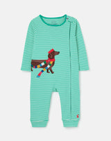 Winfield Organically Grown Cotton Artwork Romper | Joules - Joules