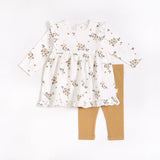 Winter Jasmine Print Jersey Dress Set | Petit Lem - Jenni Kidz