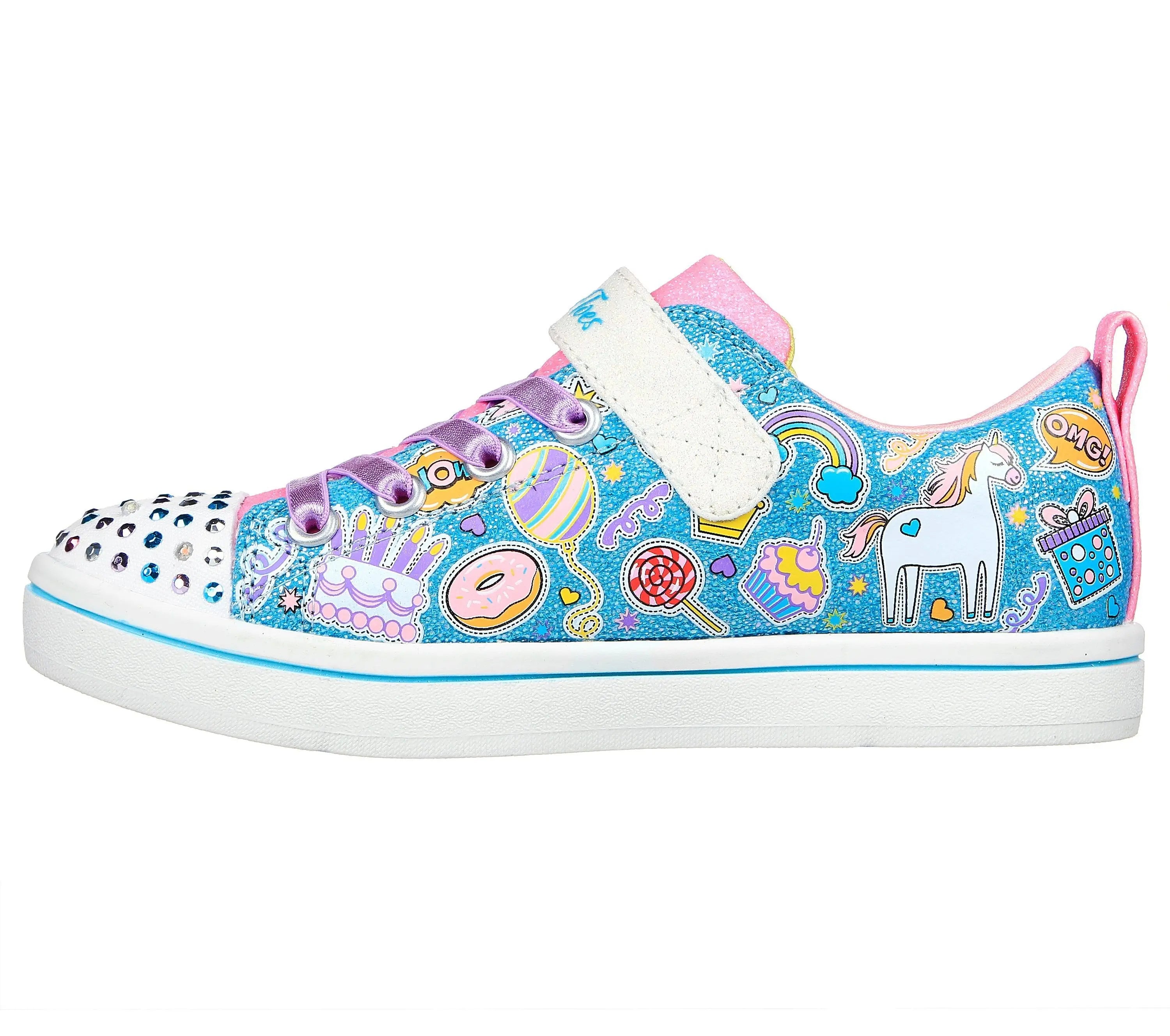 Buy Youth Girls Twinkle Toes Sparkle Rayz Sneaker Unicorn Party