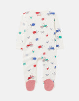 Ziggy Organically Grown Cotton Printed Babygrow | Joules - Joules