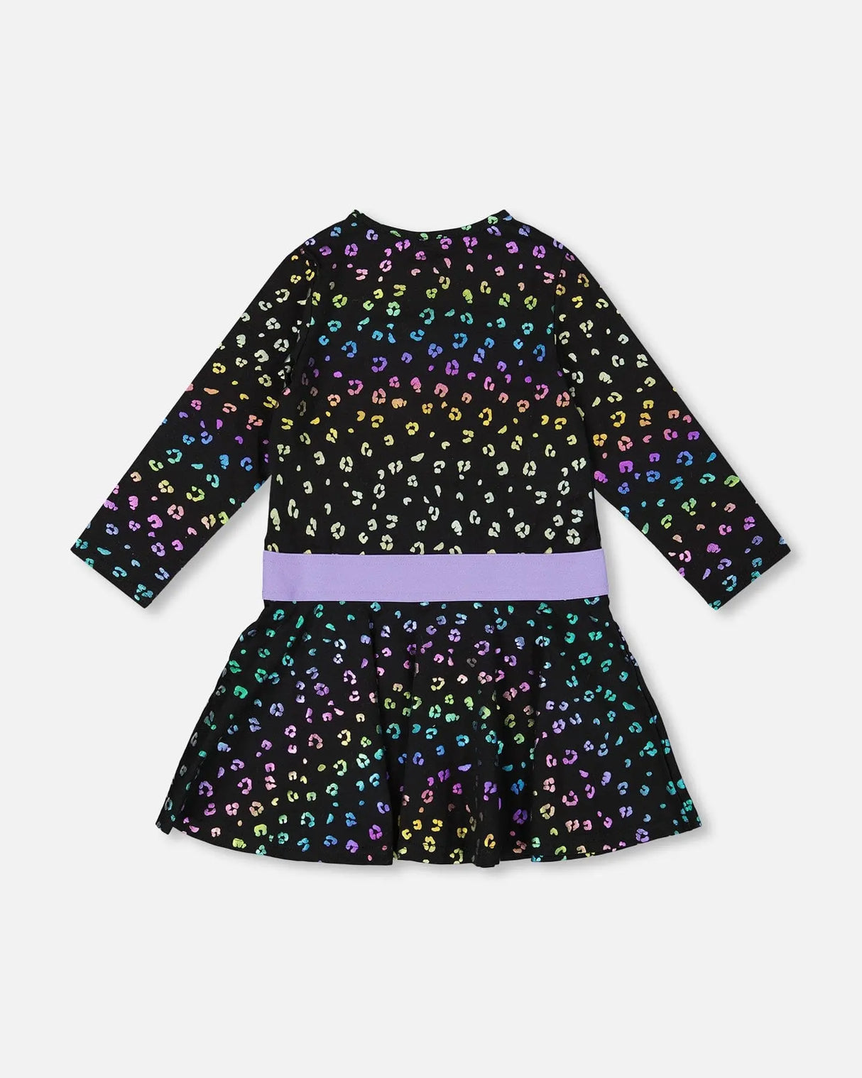 Jersey Dress Multicolor Leopard Print | Deux par Deux | Jenni Kidz