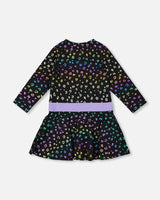 Jersey Dress Multicolor Leopard Print | Deux par Deux | Jenni Kidz