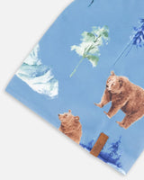 Jersey Hat Blue Polar Bear Print | Deux par Deux | Jenni Kidz