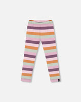 Jersey Leggings Multicolor Stripe | Deux par Deux | Jenni Kidz