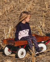 Jersey Leggings Navy Floral | Deux par Deux | Jenni Kidz