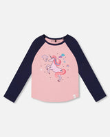 Jersey Raglan Sleeve Tee Dusty Pink | Deux par Deux | Jenni Kidz