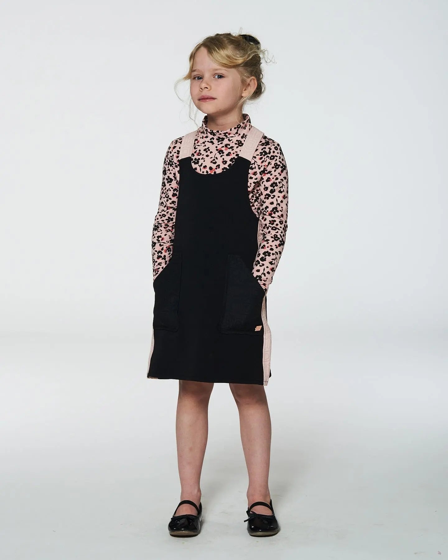 Jumper Dress With Contrast Band Black 6