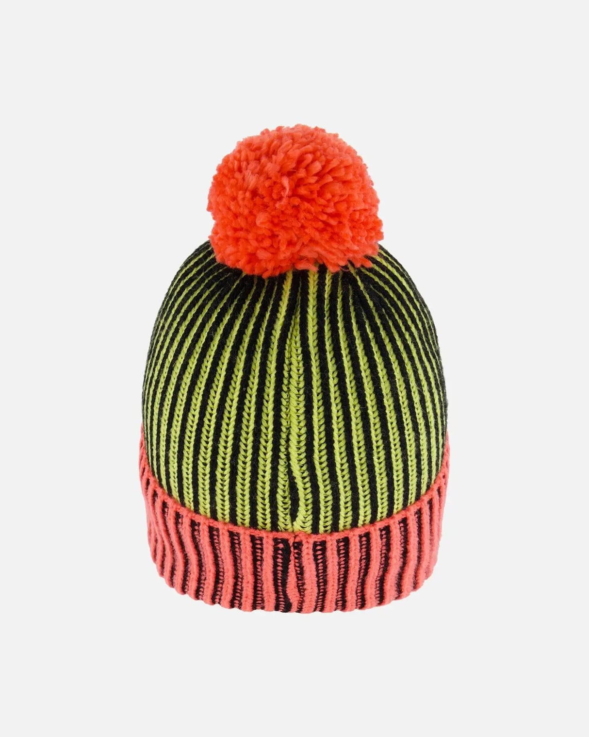 Knit Hat Black, Lime And Coral | Deux par Deux | Jenni Kidz