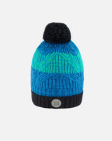 Knit Hat Green And Blue | Deux par Deux | Jenni Kidz