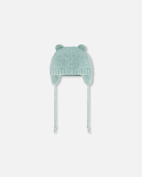 Knit Hat With Ears Green | Deux par Deux | Jenni Kidz