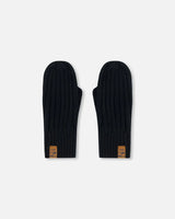 Knit Mittens Black | Deux par Deux | Jenni Kidz