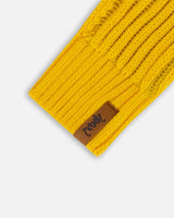 Knit Mittens Yellow | Deux par Deux | Jenni Kidz
