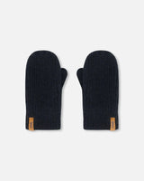 Knitted Mittens Black | Deux par Deux | Jenni Kidz