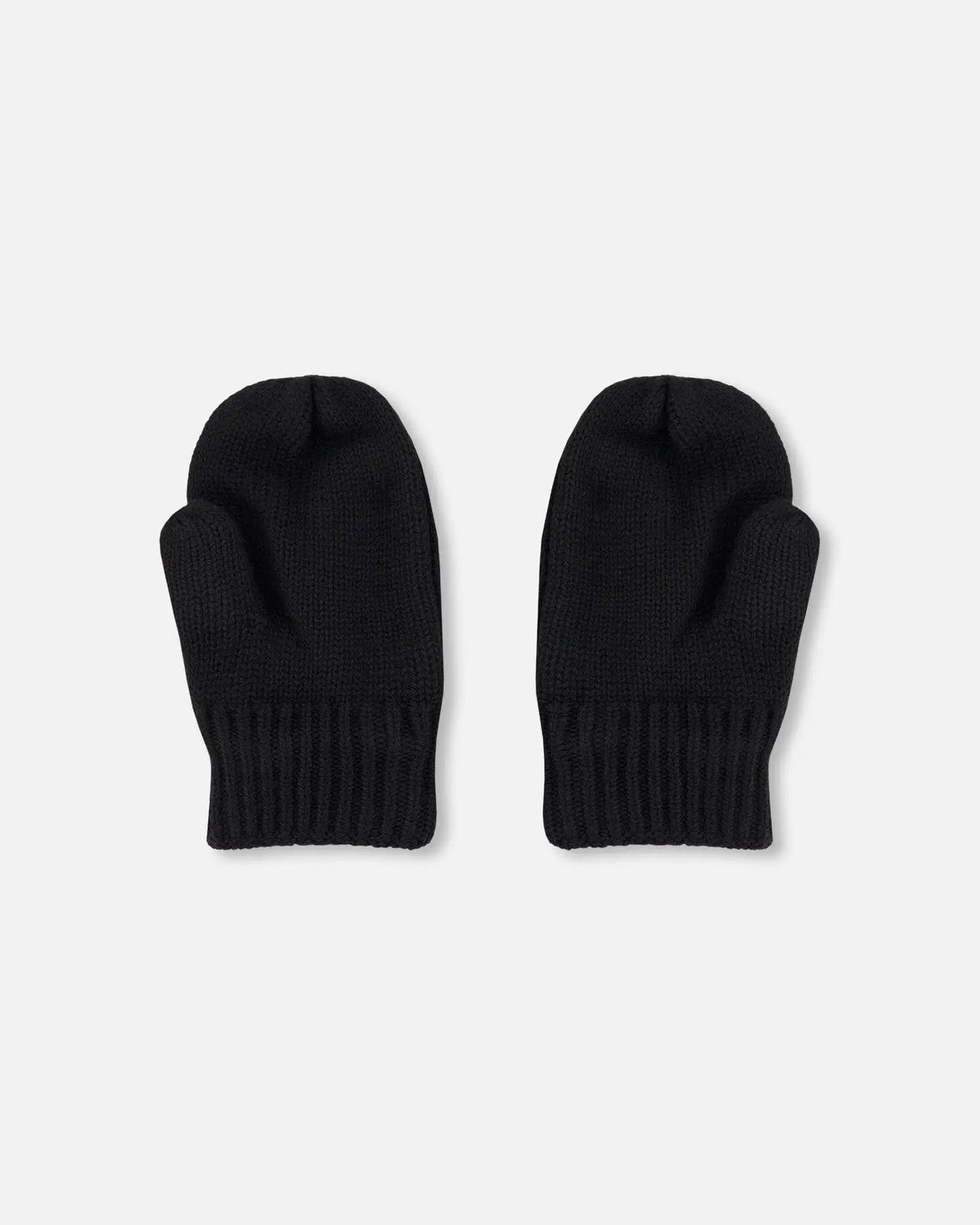 Knitted Mittens Black | Deux par Deux | Jenni Kidz