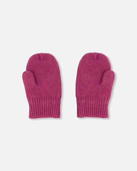 Knitted Mittens Burgundy | Deux par Deux | Jenni Kidz