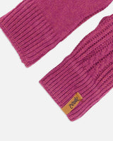 Knitted Mittens Burgundy | Deux par Deux | Jenni Kidz