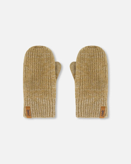 Knitted Mittens Taupe | Deux par Deux | Jenni Kidz