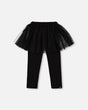 Leggings With Tulle Skirt Black | Deux par Deux | Jenni Kidz