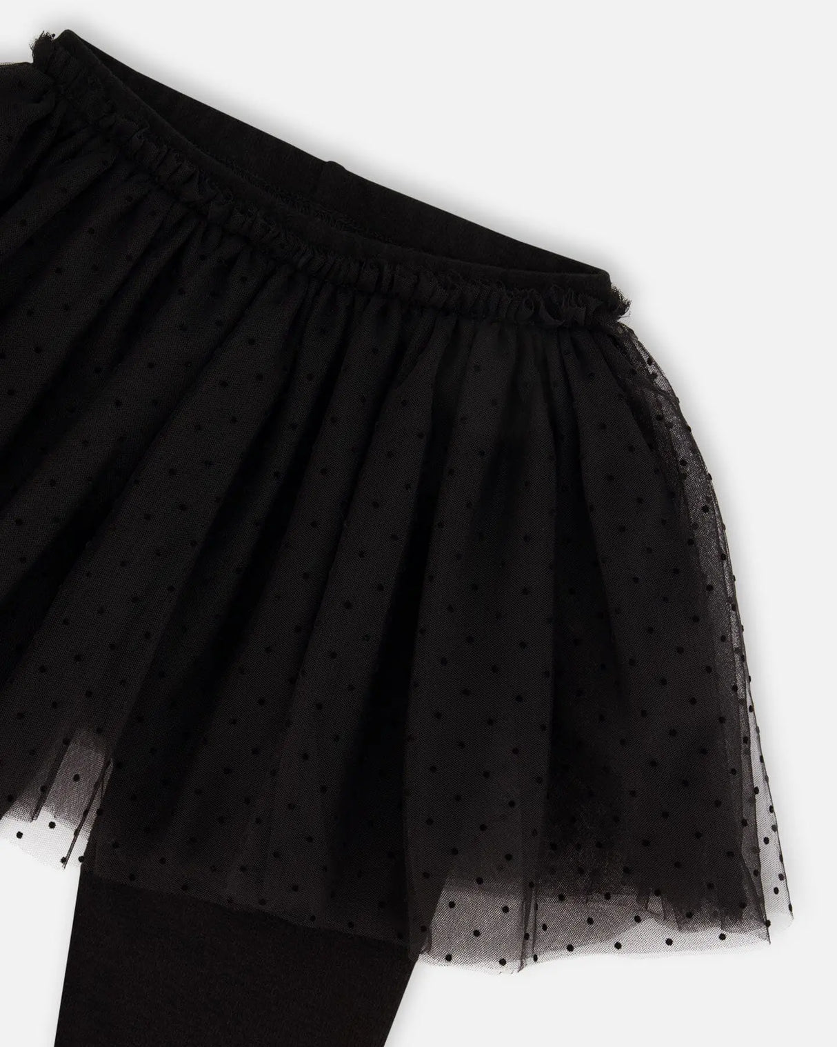 Leggings With Tulle Skirt Black | Deux par Deux | Jenni Kidz