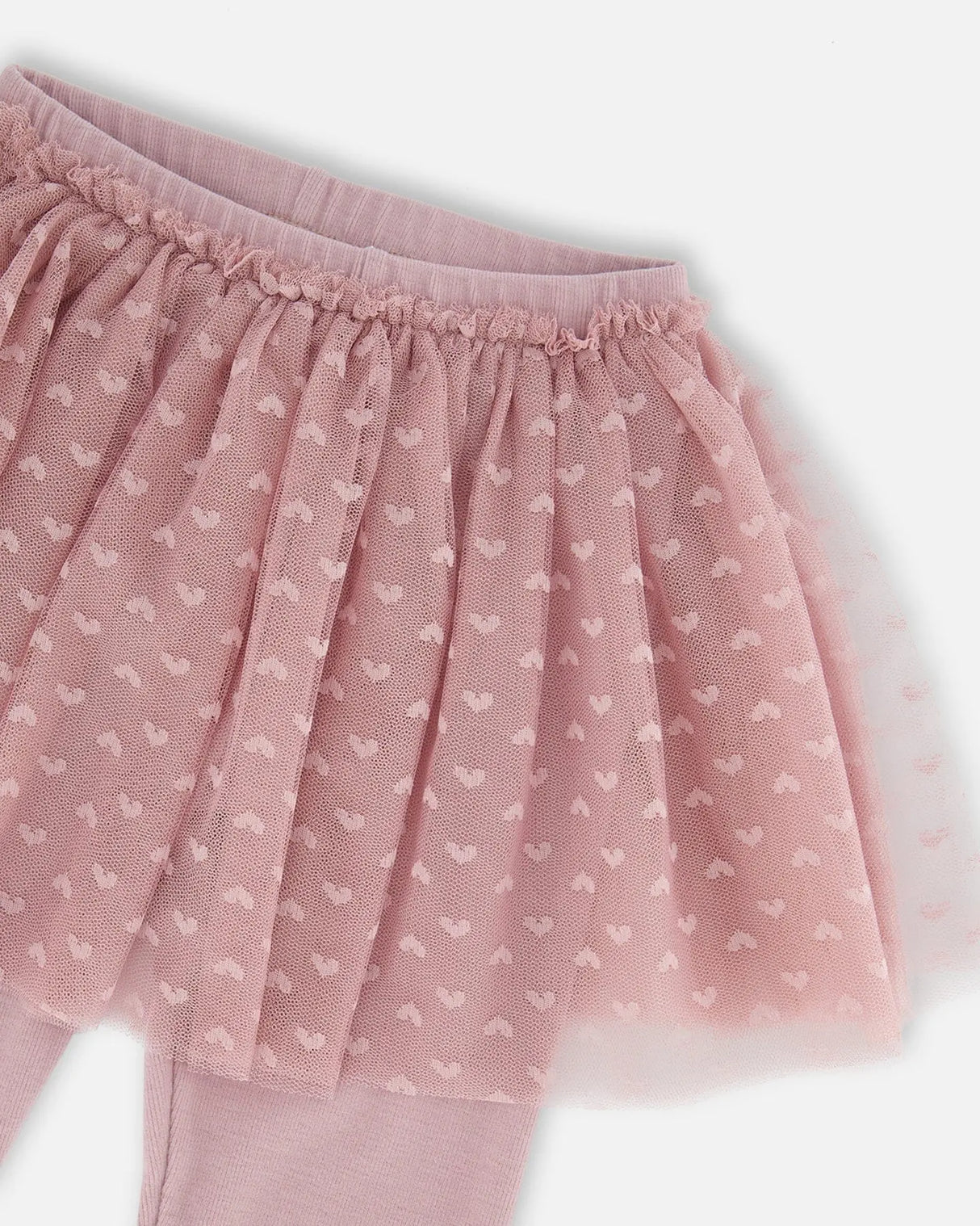 Leggings With Tulle Skirt Lilac | Deux par Deux | Jenni Kidz