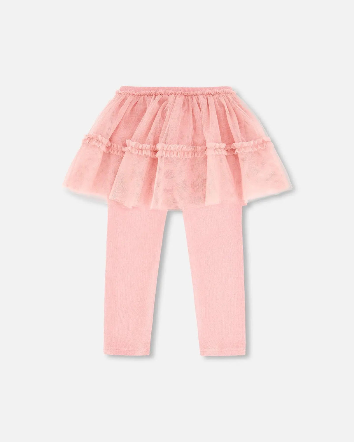 Leggings With Tulle Skirt Pink | Deux par Deux | Jenni Kidz