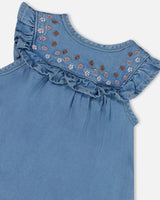 Light Soft Denim Dress And Bloomer Set | Deux par Deux | Jenni Kidz