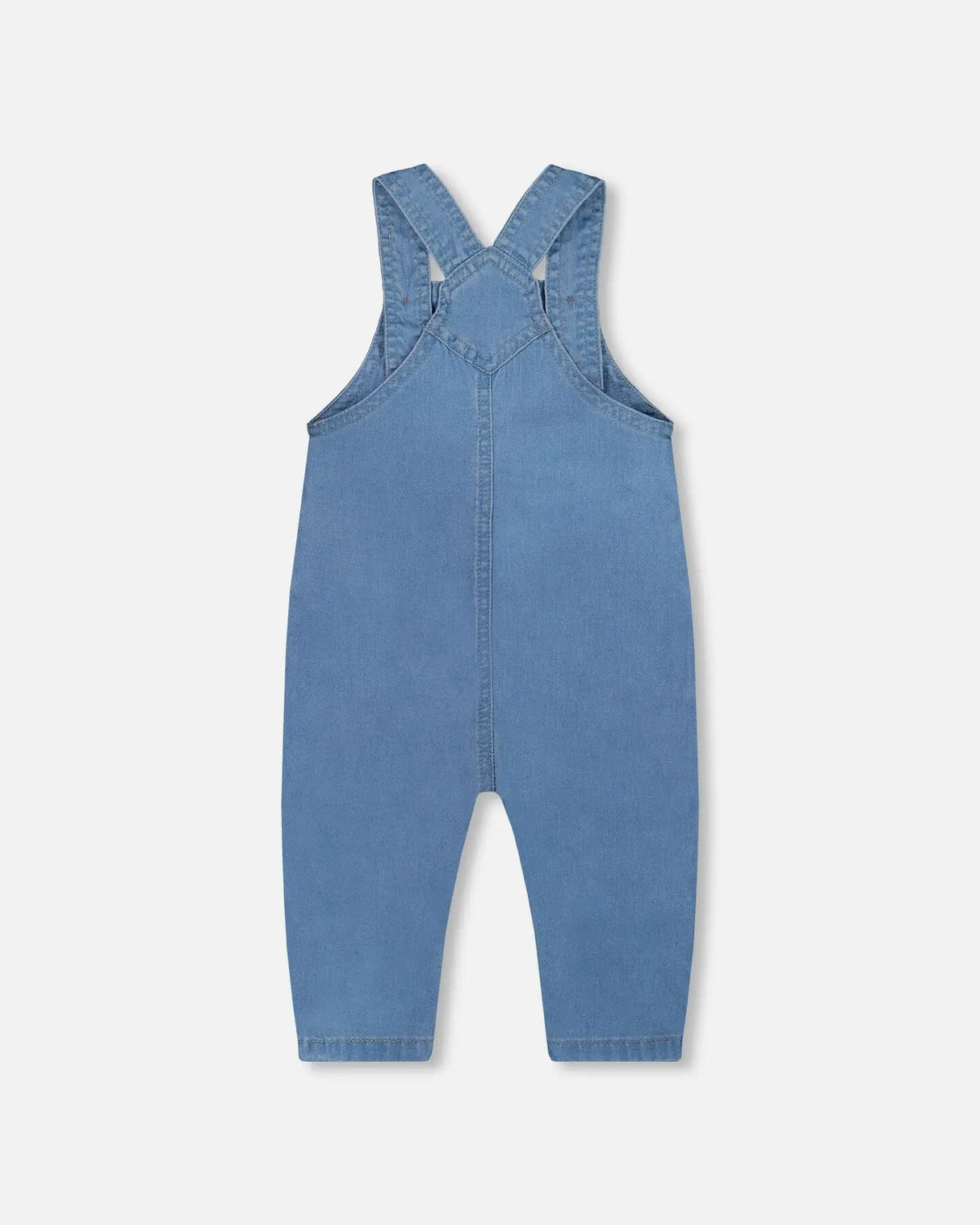 Light Soft Denim Overalls Jeans Blue | Deux par Deux | Jenni Kidz