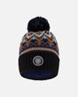 Lined Knit Winter Hat With Pompom Taupe And Navy | Deux par Deux | Jenni Kidz