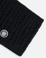 Lined Winter Neckwarmer Black | Deux par Deux | Jenni Kidz