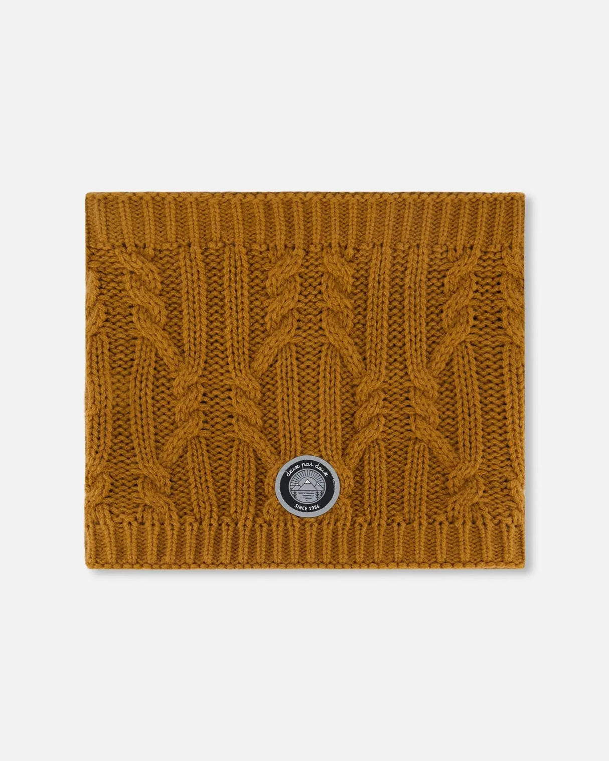 Lined Winter Neckwarmer Brown Sugar | Deux par Deux | Jenni Kidz