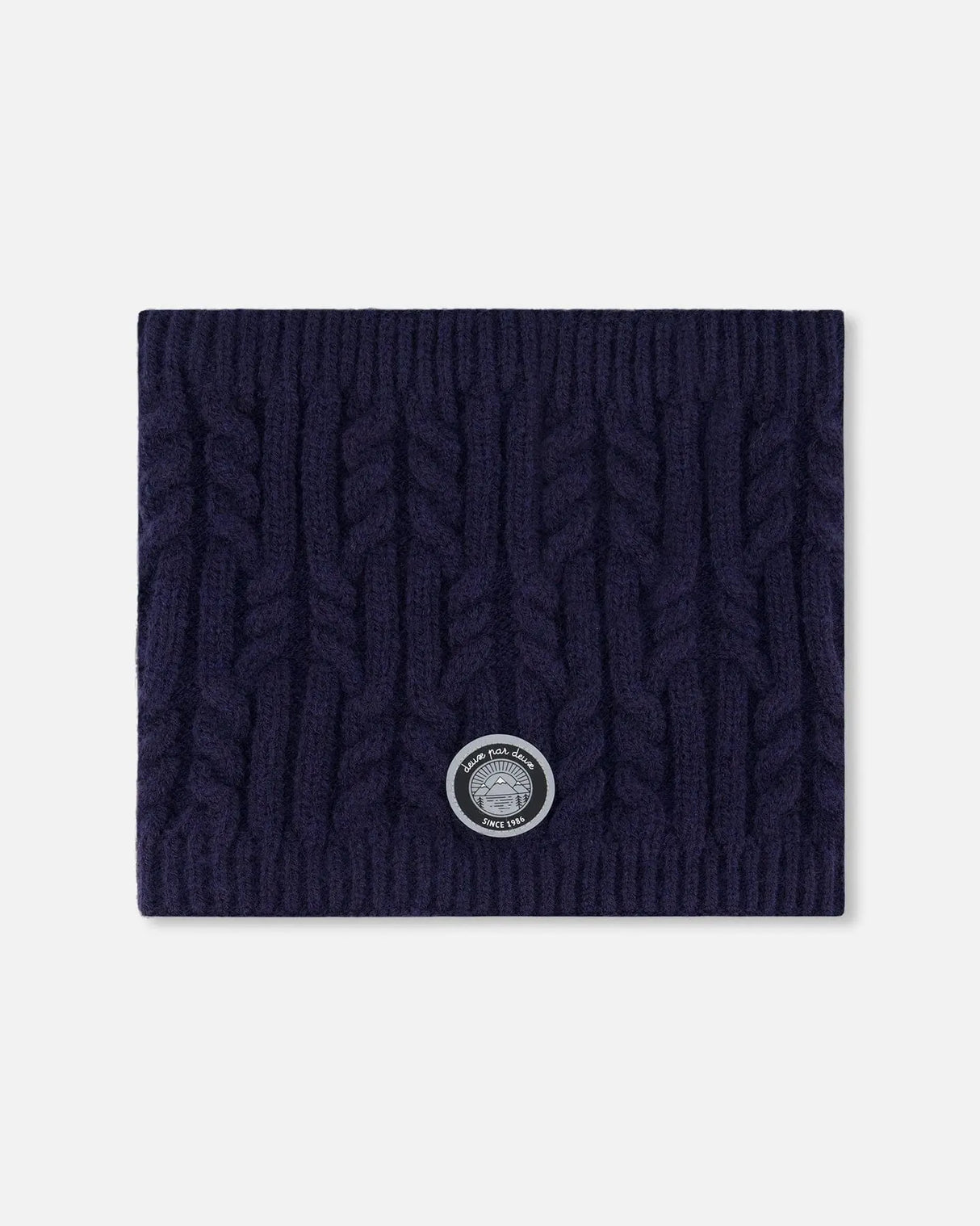 Lined Winter Neckwarmer Navy Blue | Deux par Deux | Jenni Kidz