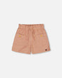 Linen Short With Pockets Old Orange Pink | Deux par Deux | Jenni Kidz