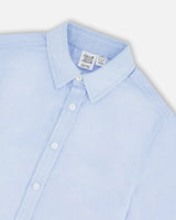 Long Sleeve Button Down Shirt Pale Blue | Deux par Deux | Jenni Kidz