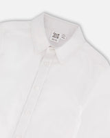 Long Sleeve Button Down Shirt White | Deux par Deux | Jenni Kidz