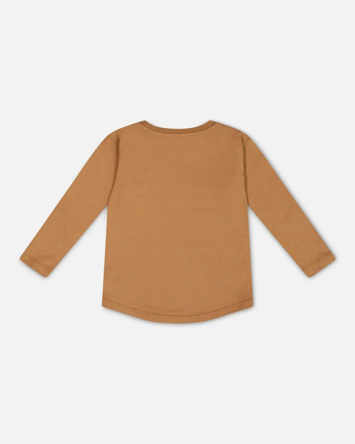Long-Sleeve T-Shirt With Print Caramel | Deux par Deux | Jenni Kidz