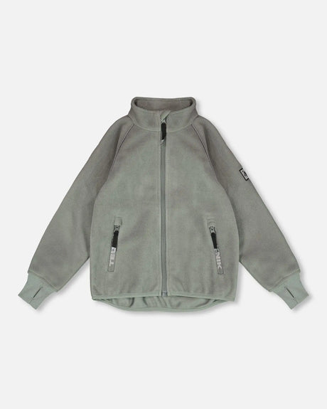 Mid-Layer Teknik Jacket Sage | Deux par Deux | Jenni Kidz