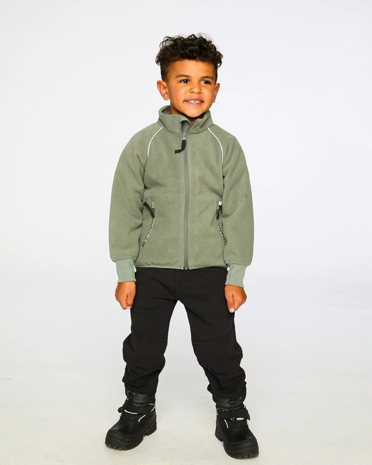 Mid-Layer Teknik Jacket Sage | Deux par Deux | Jenni Kidz