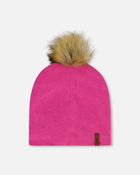Mid-Season Jersey Pompom Hat Candy Pink | Deux par Deux | Jenni Kidz