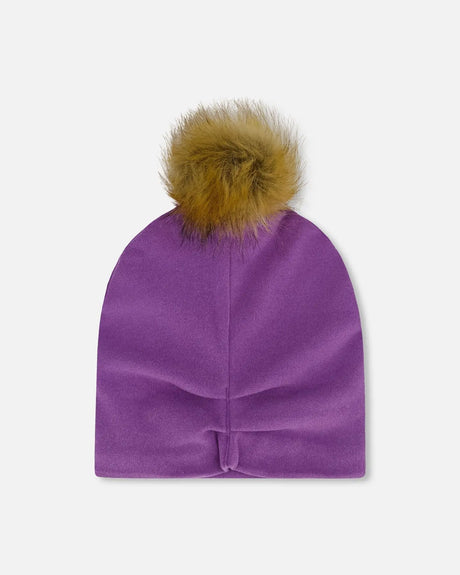Mid-Season Jersey Pompom Hat Lavender | Deux par Deux | Jenni Kidz