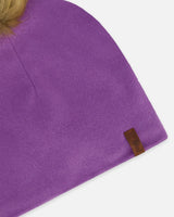 Mid-Season Jersey Pompom Hat Lavender | Deux par Deux | Jenni Kidz