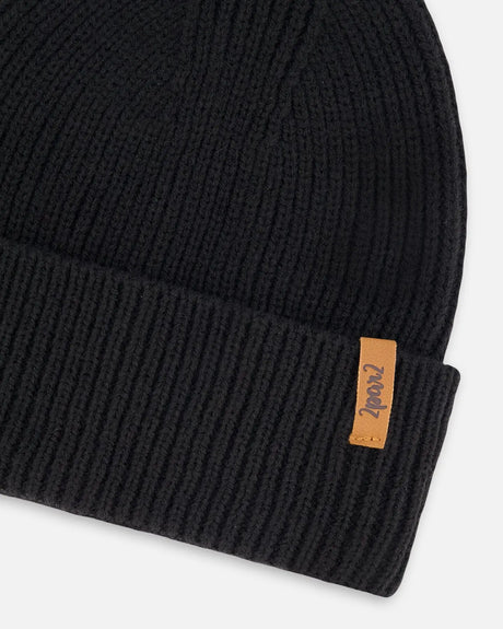 Mid-Season Knit Hat Black | Deux par Deux | Jenni Kidz