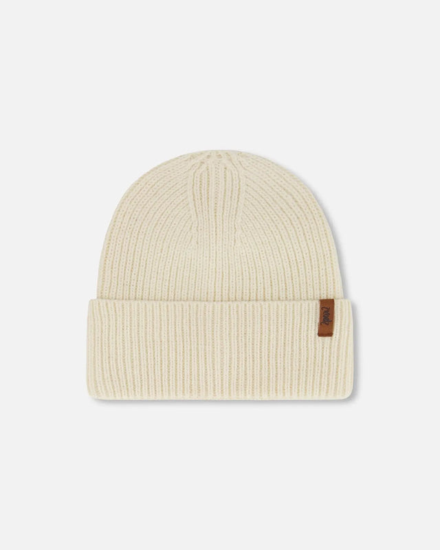 Mid-Season Knit Hat Light Beige | Deux par Deux | Jenni Kidz