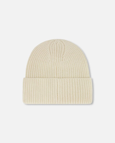 Mid-Season Knit Hat Light Beige | Deux par Deux | Jenni Kidz