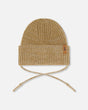 Mid-Season Knit Hat With Strings light Brown | Deux par Deux | Jenni Kidz